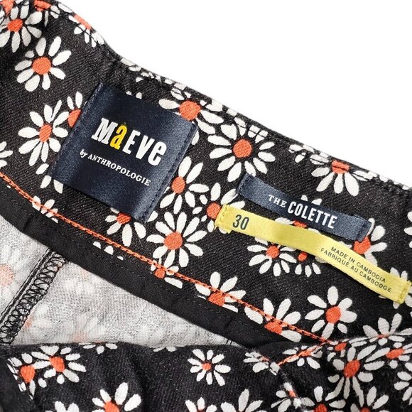 Anthropologie Maeve The Colette Shorts Pitched Linen Blend Size 30 High Rise NWT - Picture 6 of 11